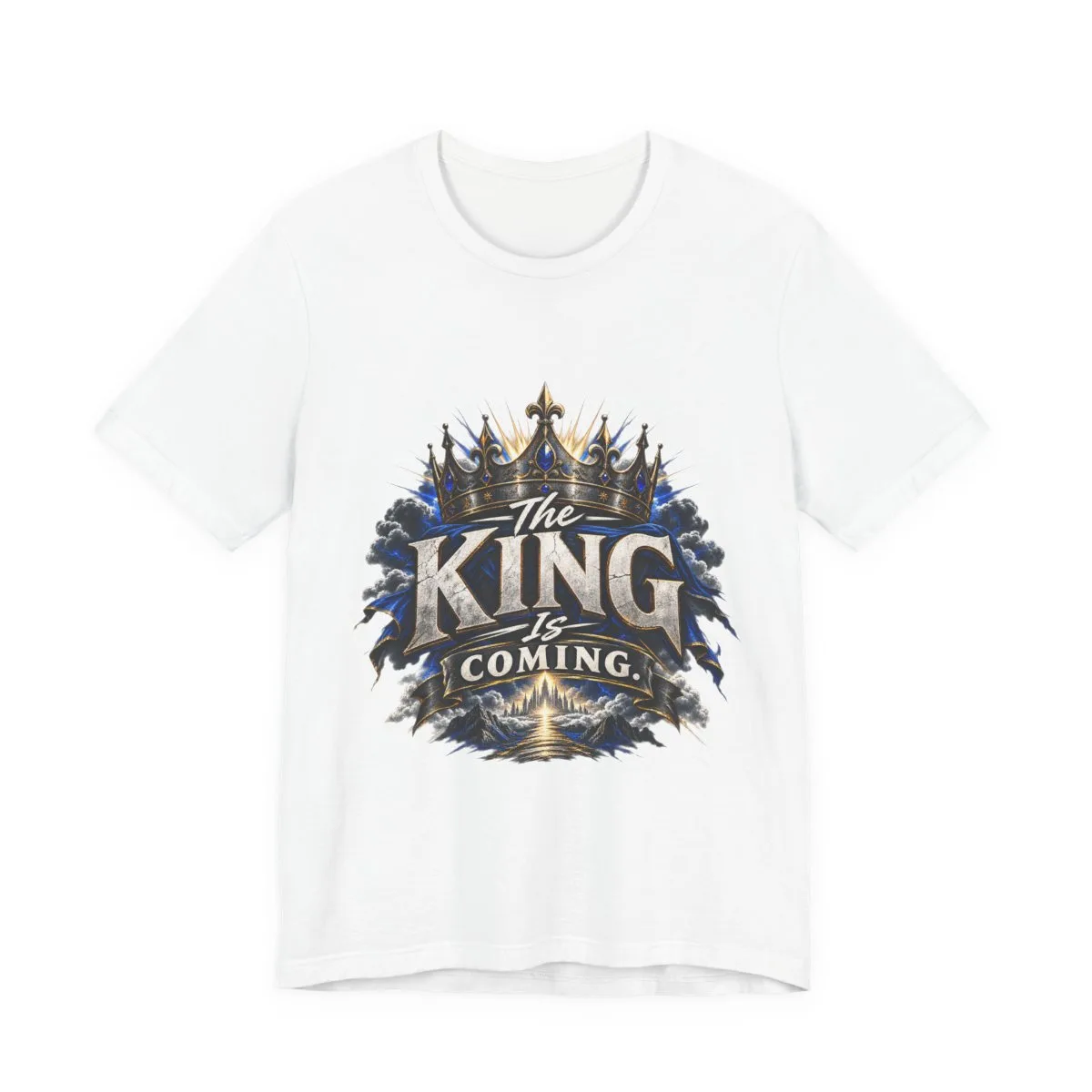 The King Is Coming tee | Crown graphic religious Christian shirt - other