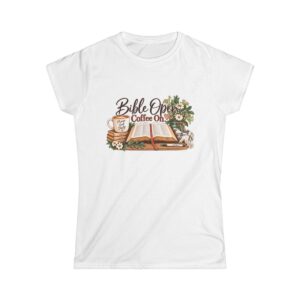 Bible Open. Coffee On. | Women's T-shirt - front