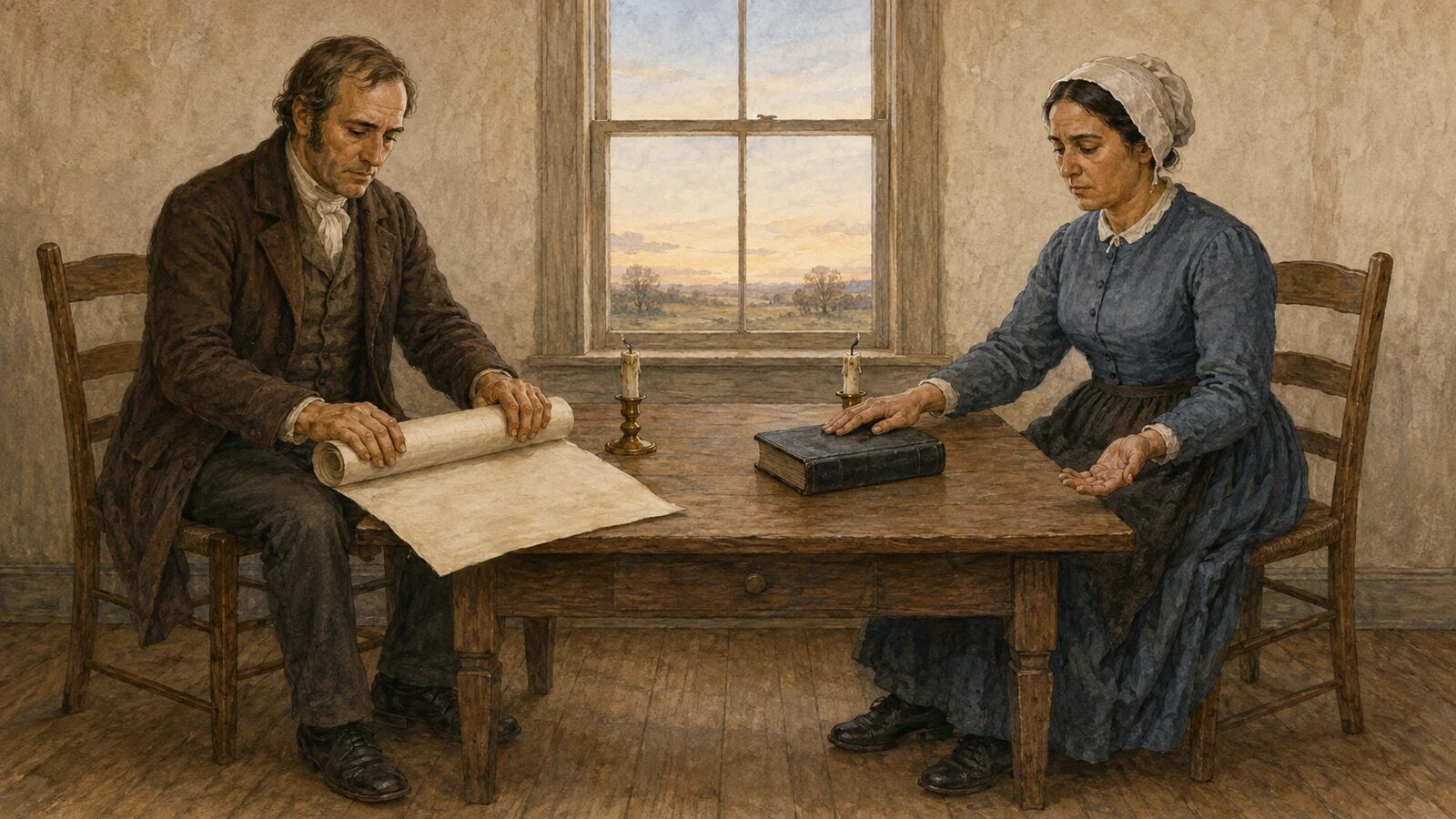 Two disappointed 1844 believers turn from a failed chart back to Scripture